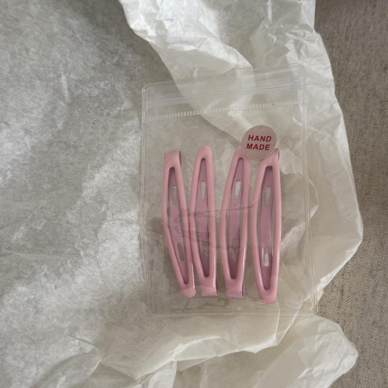 Cute Oil Drop Pea BB Clip Set Broken Hair Bangs Clip Basic Face Wash Makeup Hairpin Edge Clip Hair Accessories