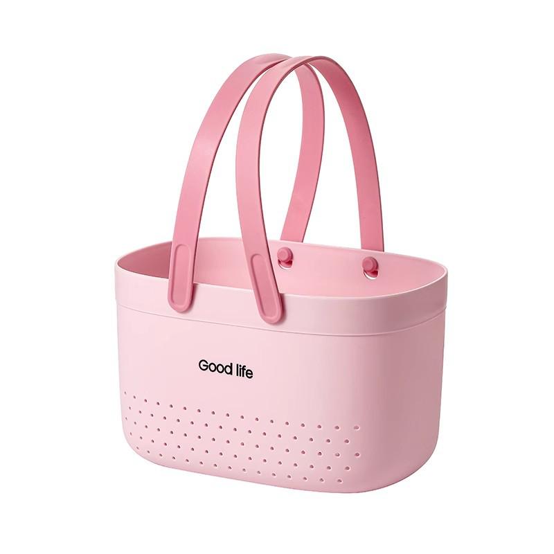 Newcomer Exclusive: Handheld Bath Caddy Basket for Dorm Toiletries