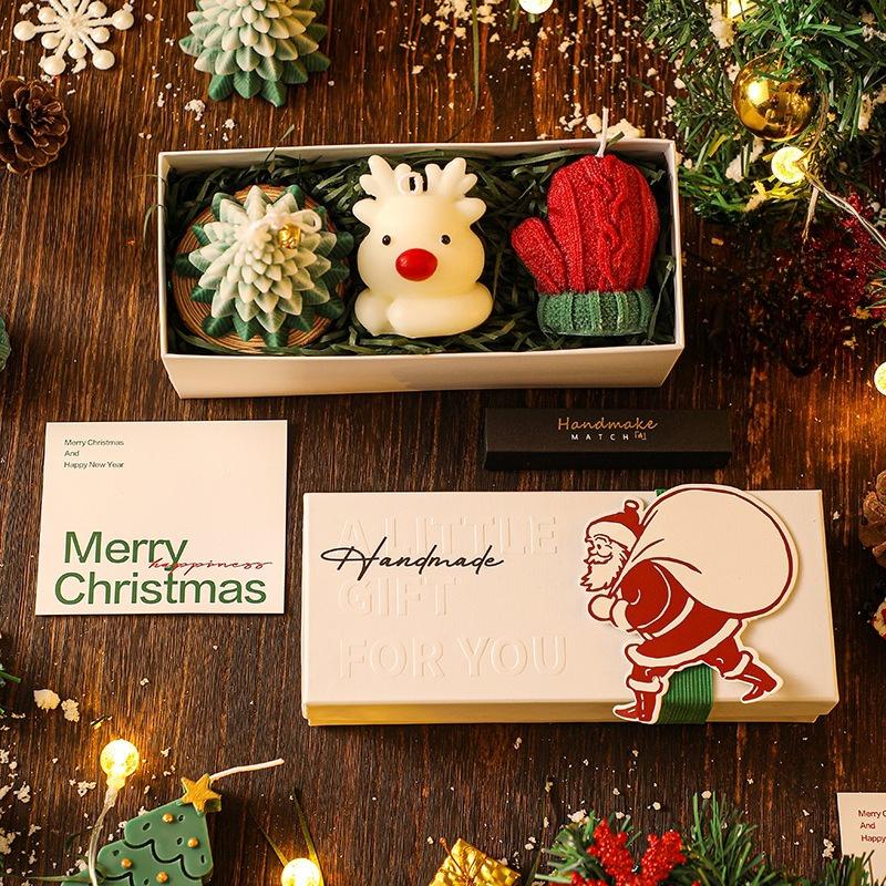 Decorative Ornaments Christmas Gifts Practical Deer Aromatherapy Candle Sets Gift Boxes Souvenirs Christmas Gifts for Friends