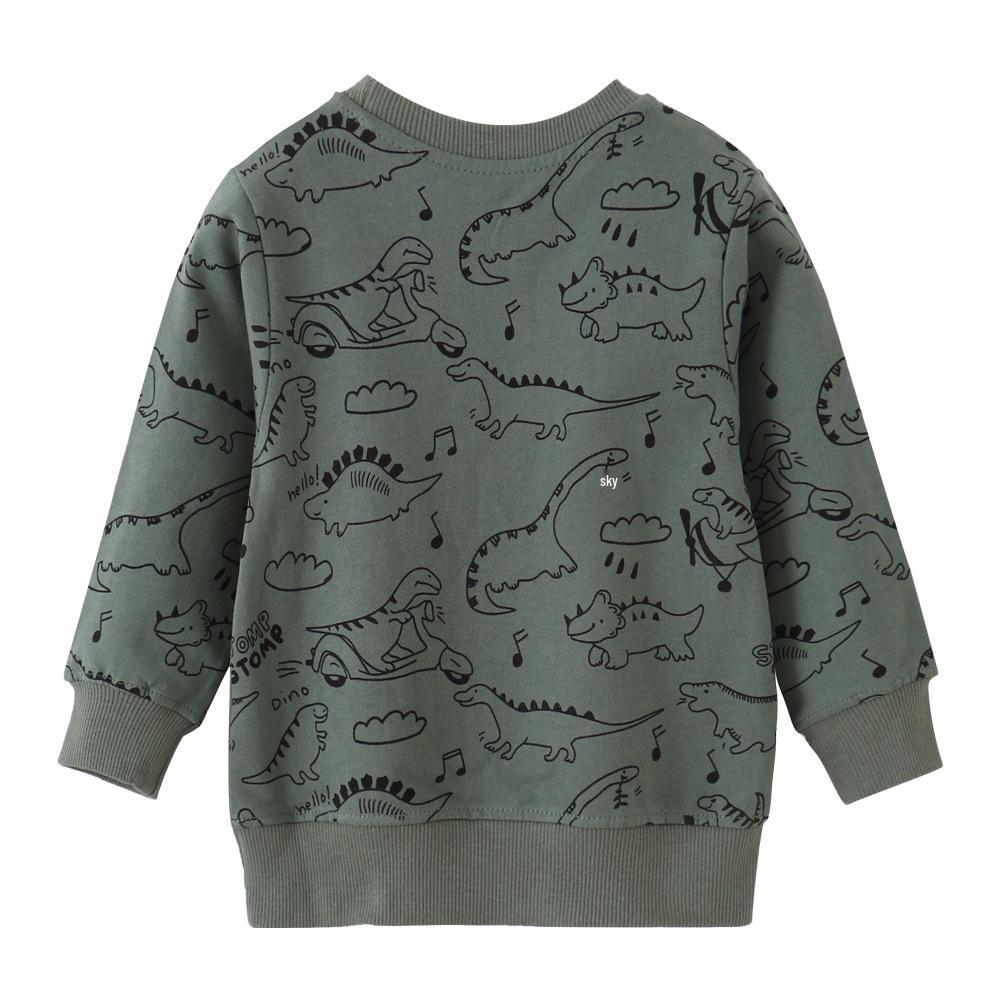 European Style Boys' Cotton Long Sleeve Hoodie - Autumn/Winter Children's Clothing