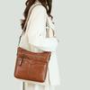 Crossbody Bag Vintage PU Women's Bag Shoulder Bag Commuter Large Capacity Shoulder Bag