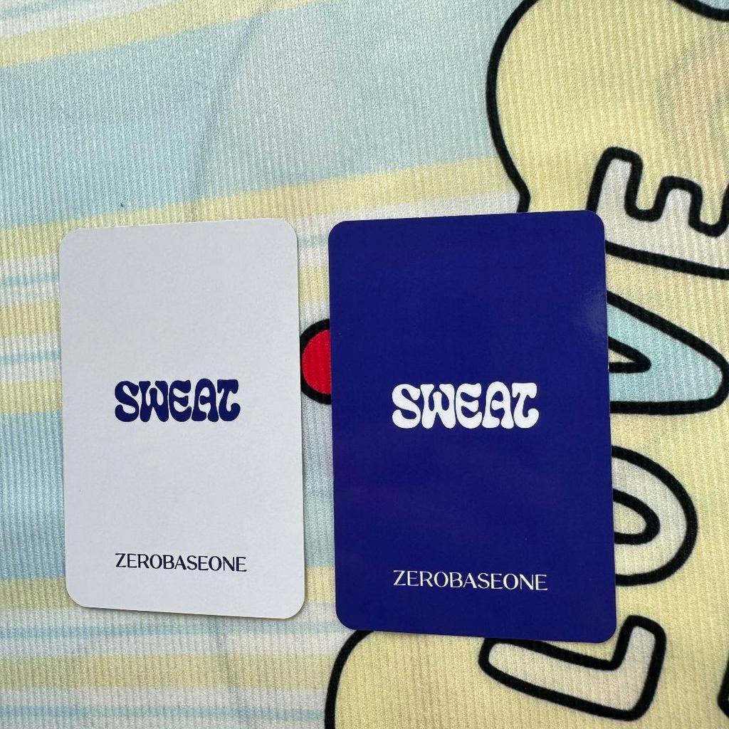 [USED] ZB1 SWEAT Pre-recorded ZEBONE SANOK Trading Cards Kim Gyubin 2 Pieces