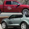 2Pcs Car Door Side Stickers Vinyl Film Auto Decoration Compass Decal Waterproof SUV Styling Automobiles Car Tuning Accessories