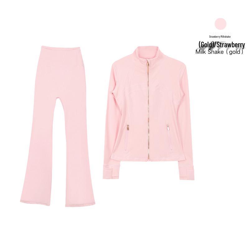 LULU Women`s Gold Jacket & Flared