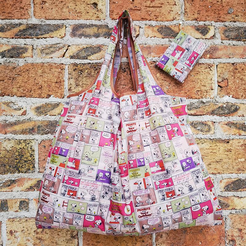 Eco-friendly Foldable Shopping Bag – Japanese & Korean Cartoon Design, Portable and Sturdy