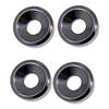 4Pcs Guitar Body Neck Fixed Mounting Screw Ferrules Neck Joint Bushing Ferrule & Bolts for Electric Guitar Accessory