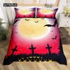 Happy Halloween Duvet Cover King Pumpkin Lantern Camping Car Bedding Set For Kids Boys Girl Bedroom Cartoon Festival Quilt Cover