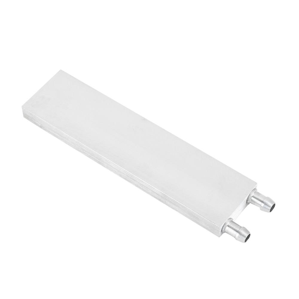 Silver Aluminum Alloy Heat Sink 40x80mm/40x120mm/40x160mm/40x200mm Water Cooling Block CPU Cooling