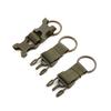 Nylon Belt Keychain Key Holder Quick Relse Buckle Key   (black)