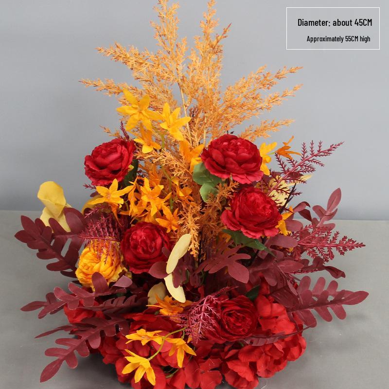 Artificial Wedding Aisle Flowers: Hotel Table Arrangements & Decorative Flower Balls for Stage and Welcome Area