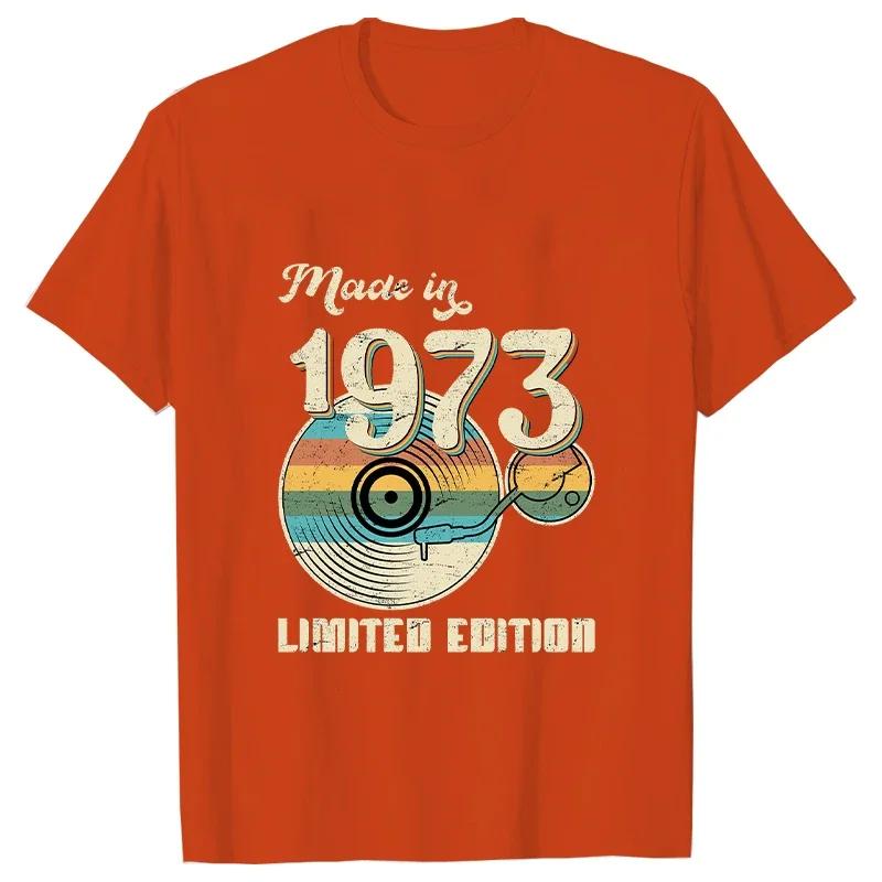 50 Years Old Vintage 1973 Limited Edition 50th Birthday T Shirts Graphic Streetwear Short Sleeve Summer Tshirt Birthday Gifts