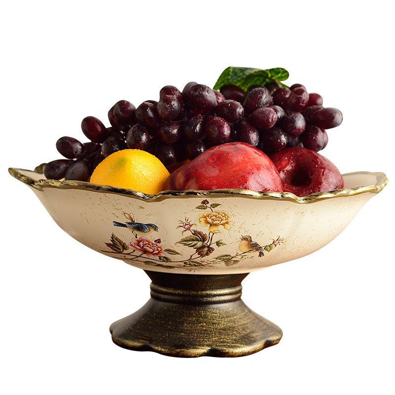 Retro Ceramic Fruit Bowl Set for Living Room and Dining Table
