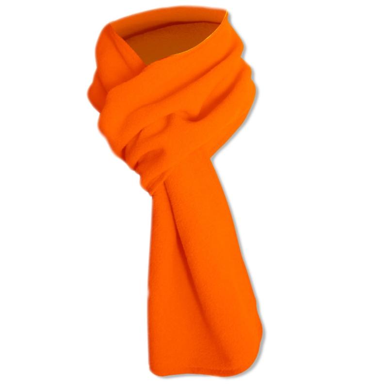 

449B Модный теплый флисовый шарф, мягкий, легкий, однотонный, осенне-зимний шарф, накидка, рождественский подарок для женщин, мужчин, девочек и мальчиков флуоресцентный оранжевый