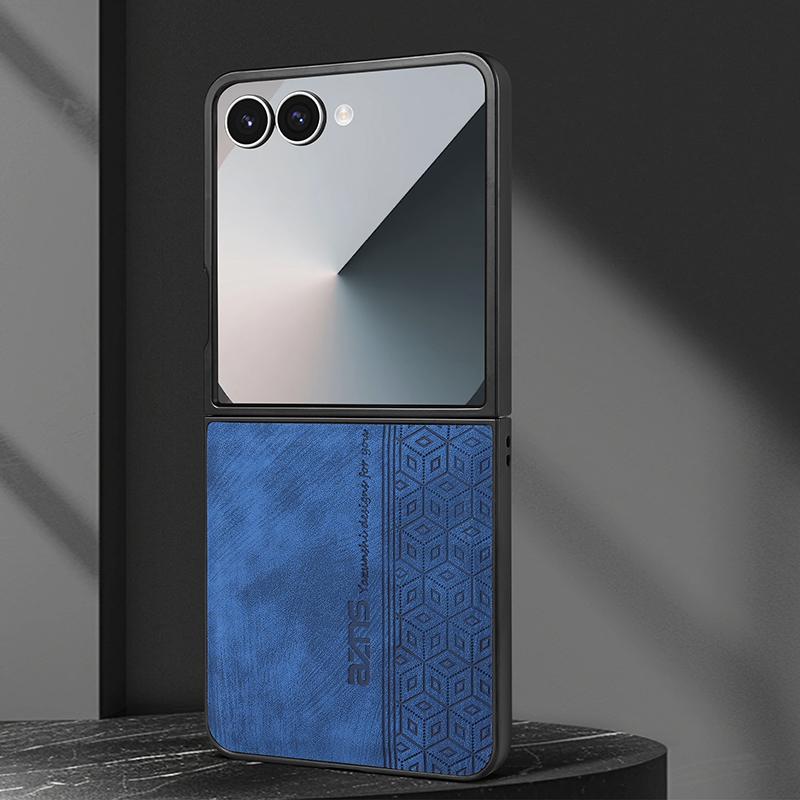 Case For Samsung Galaxy Z Flip 8 Z Flip 7 FE 6 5 4 3 Phone Case Retro Style Business Flip Cover For Samsung W25 W24 Flip Cover 5G
