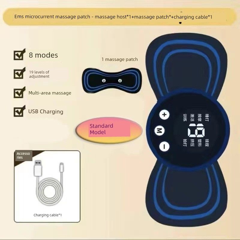 

Full Body Pulse Massage Rechargeable Massager for Cervical Spine, Waist and Back, Smart Mini Massage Patch, Cervical Spine Small Massage Patch Mini Massage Patch