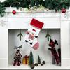 1pcs Linen Christmas Stocking Gift Bag Snowman Hanging Christmas Tree Ornaments Decorations for Festive Holiday Wall Decoration