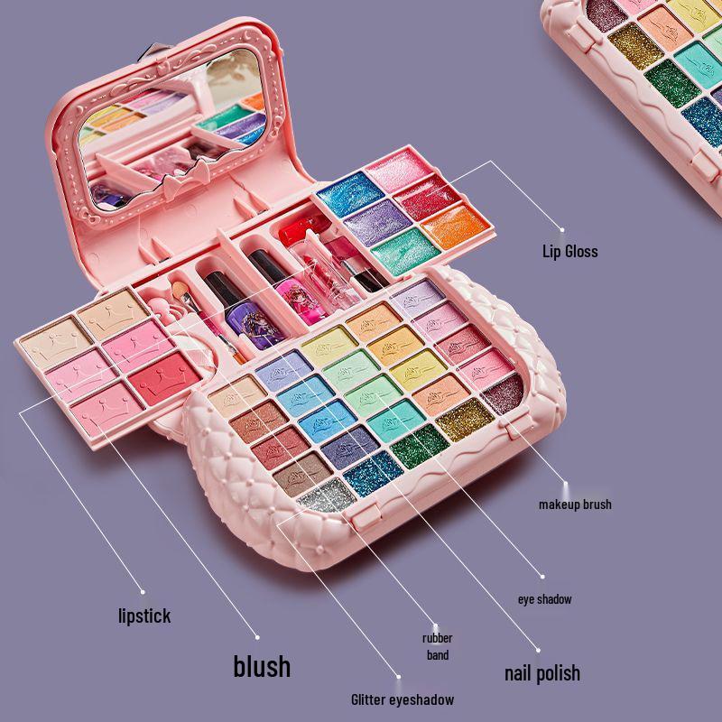 Washable Children's Makeup Toy Set - Little Princess Handbag Birthday Gift