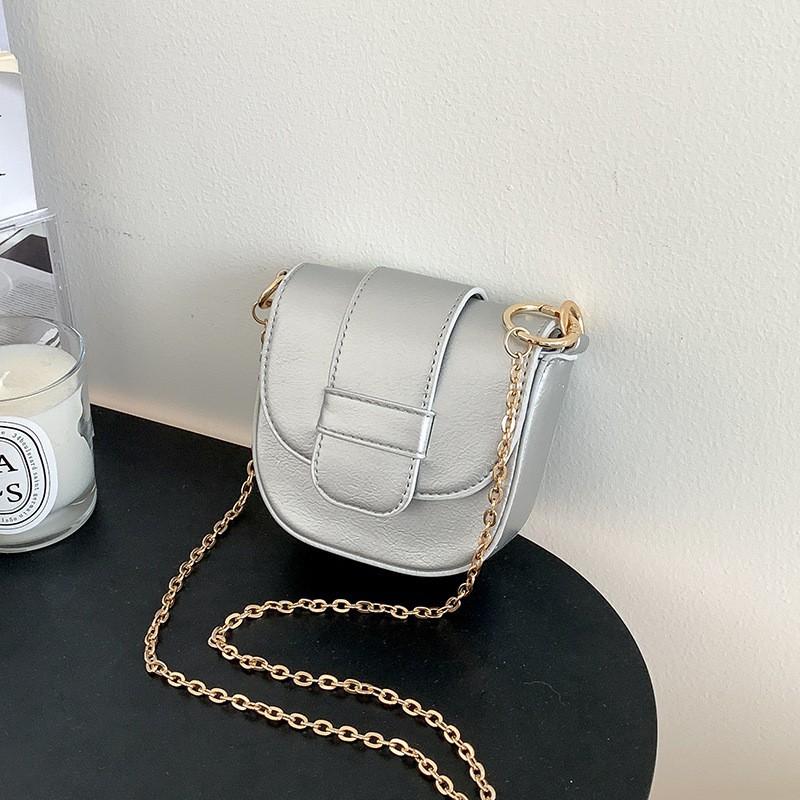 Korean New Style Cross-body Small Bag Girls With High-end Feeling Mini Saddle Chain Fashionable Women s