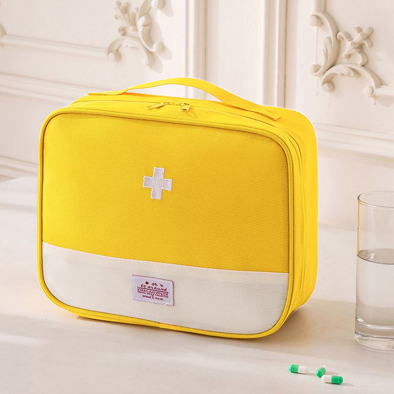 Foldable Large-Capacity Medicine Box: Dustproof & Moisture-Proof First Aid Travel Storage Bag