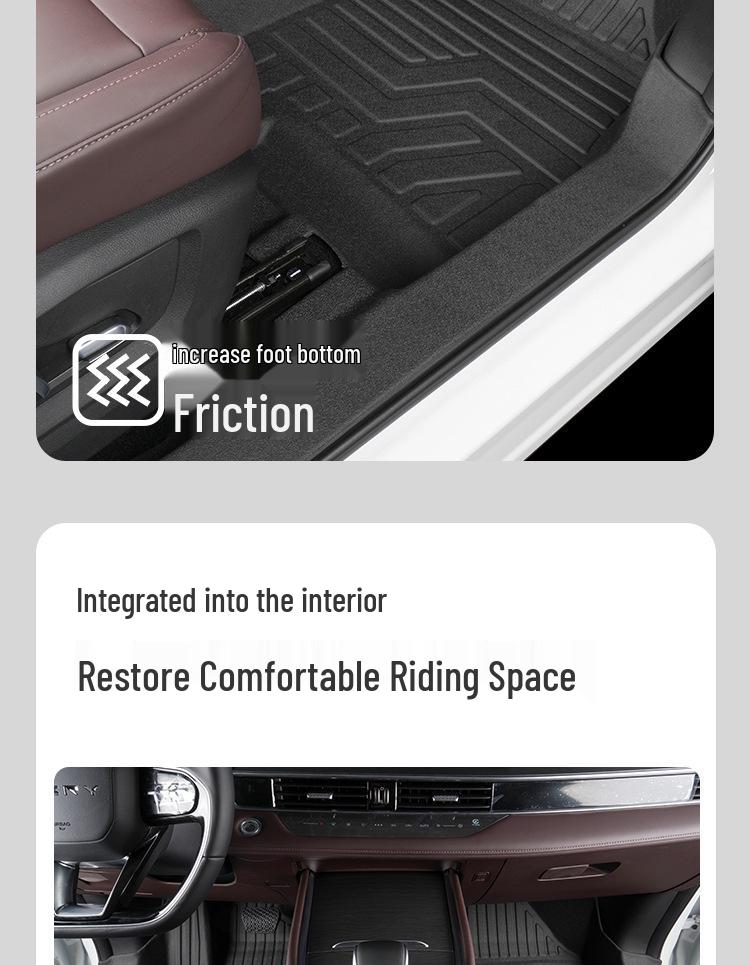 TPE Full-Coverage Floor Mats for Chery Tiggo 8, 6 & 7-Seater (2018-2025 Pro Plus Models)