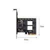 PCI-E 4X to  3.0 pansion Card 5 Full Speed Ports 6Gbps Transfer pansion Hard Drive for Win7 / 8/10 / Linux