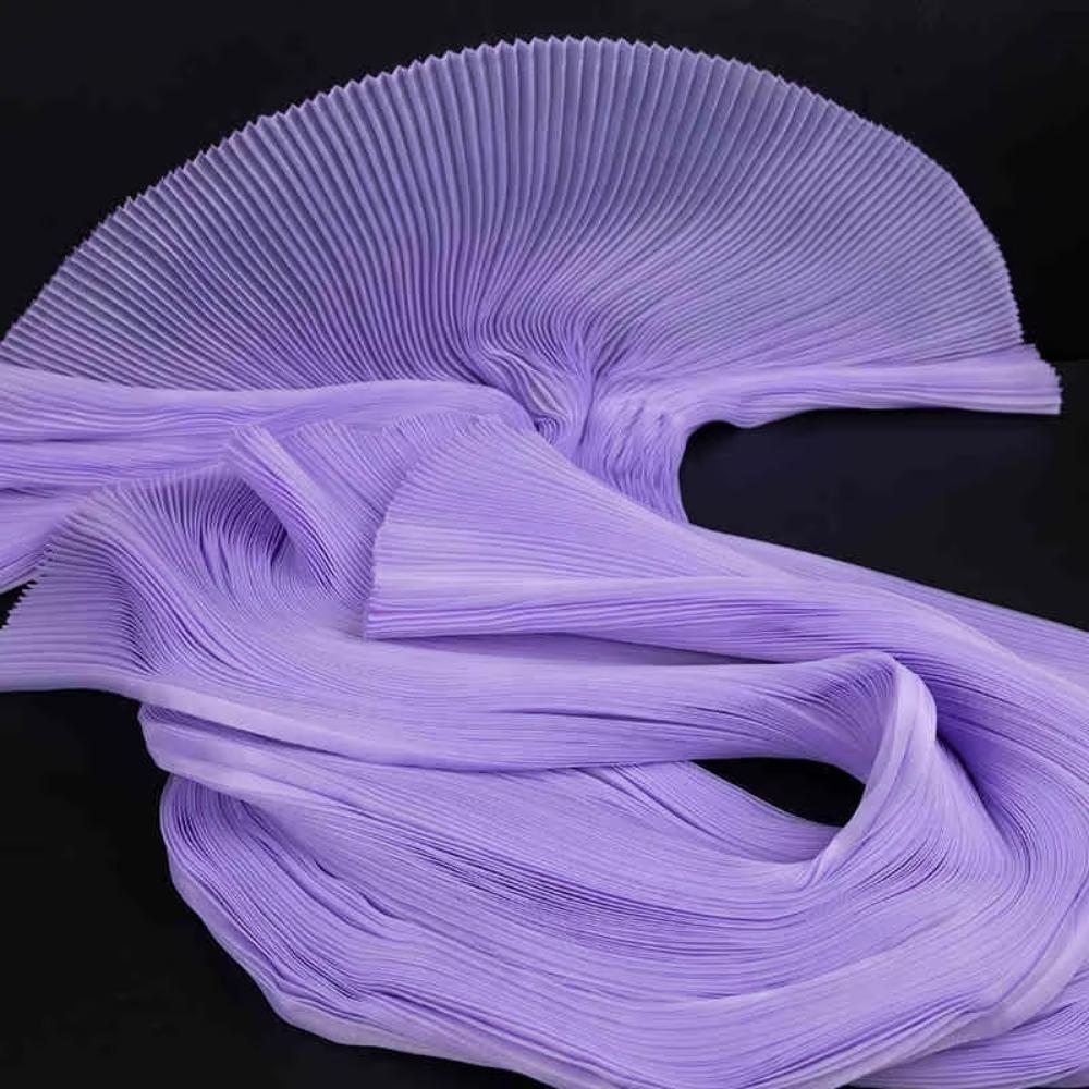 Small Wrinkle Pleated Organza Fabric 142cm Wide DIY Stiff Material  Stage Decoration