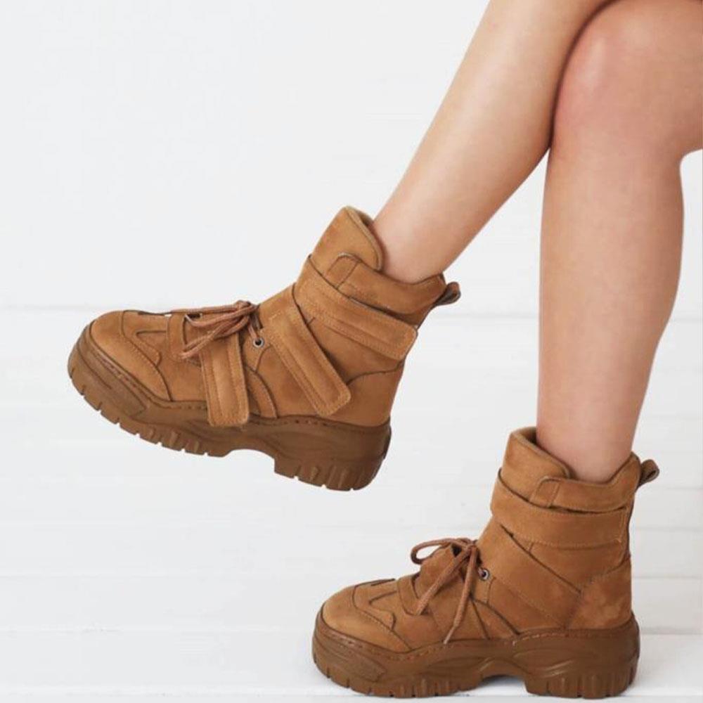 Bota deportiva con suela gruesa Qeen negra de Roy Jones para mujer QEEN  comprar a buen precio — entrega gratuita, reseñas reales con fotos — Joom