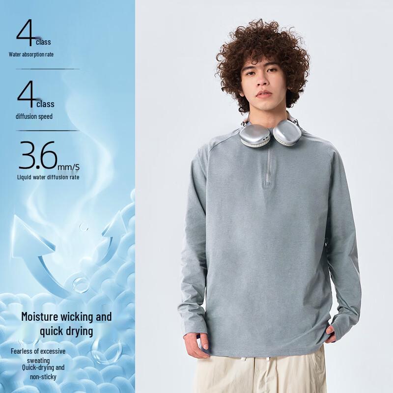 Warrior Quick-Dry Half-Zip Running T-Shirt