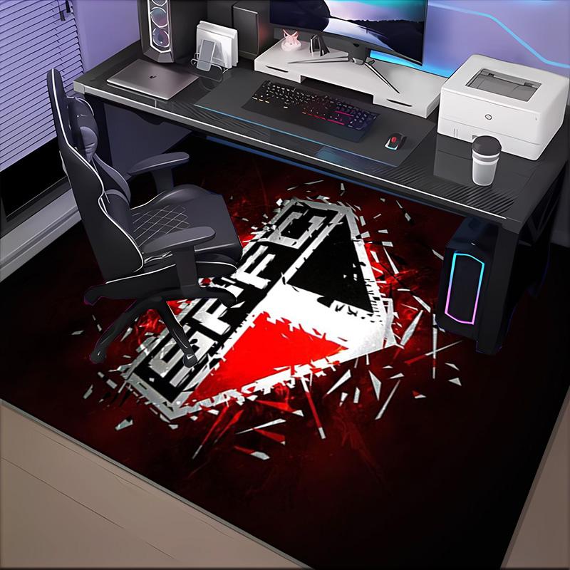 Pau-lo Fc Emblem Printed Office Carpet Chair Cushion  Entryway Rug, Rugs for Living Room, Bedroom Christmas gifts