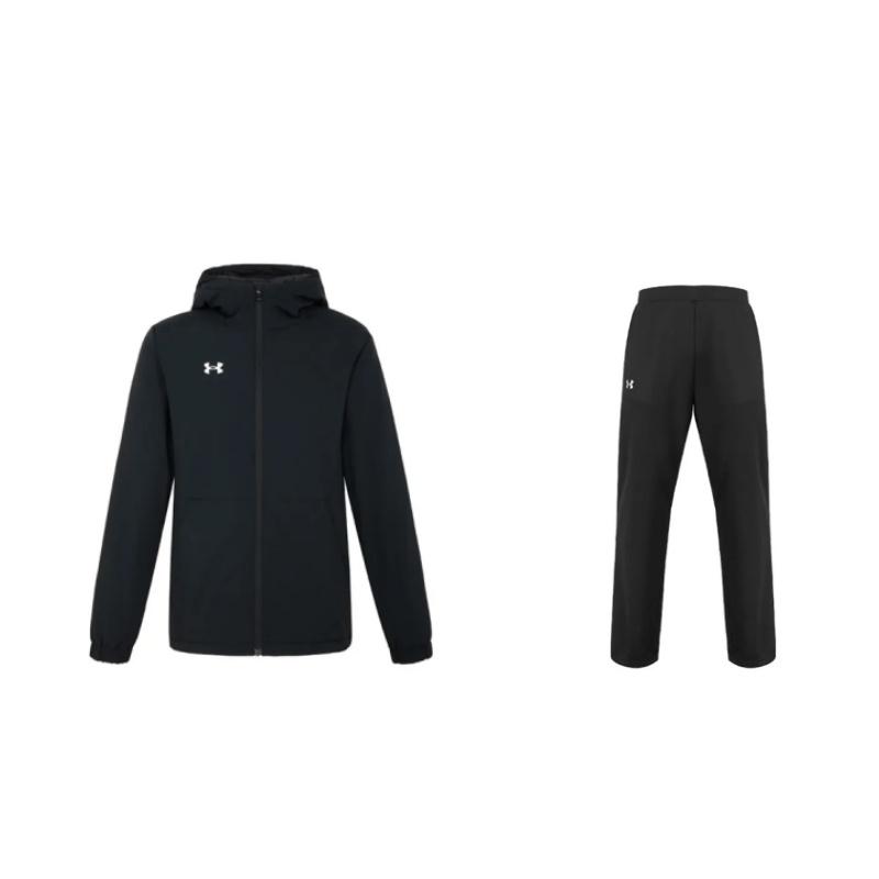 

Under Armour Windproof Outdoor Warm Down Jacket Comfortable Lightweight Simple Long Pants Casual Sports Suit Unisex suit 21500737-001+22600902-001 XL