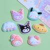 10 Pcs New Kawaii Cartoon Kitten, Puppy, Rabbit Resin Flat Back Scrapbook Figurine Diy Bow Decor Accessories Crafts A14