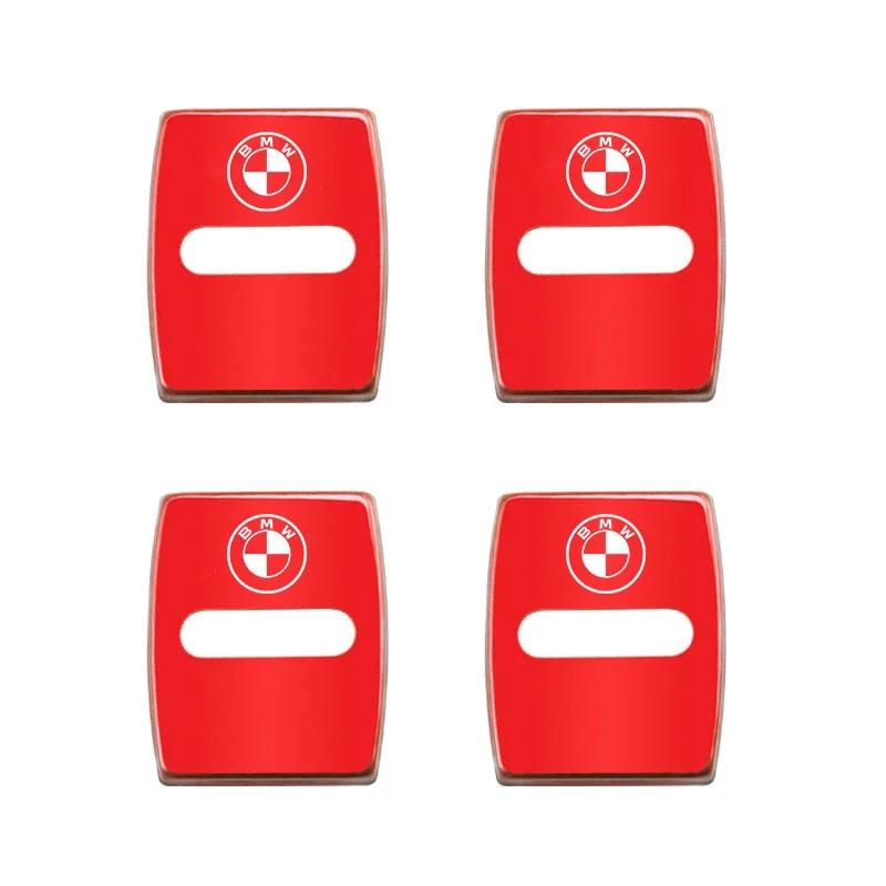 BAGY7 2026 Car Sticker 4PCS Car Antirust Door Lock Cover Accessories For BMW X1 X2 X3 X5 X4 X7 G30 G20 G32 G11 G12 F40 F30 F20 F10 F34