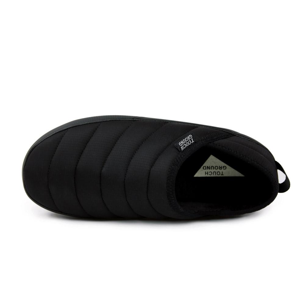 Touch Ground Vintage Bomber Slide Black Winter Boots