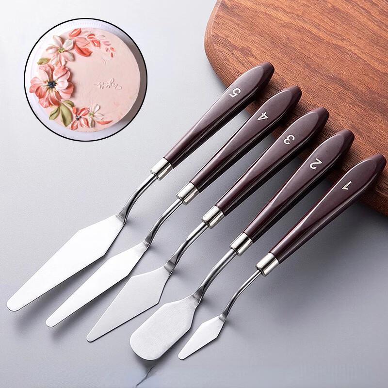 Cake Decorating Spatula 5-Piece Set (2 Packs)