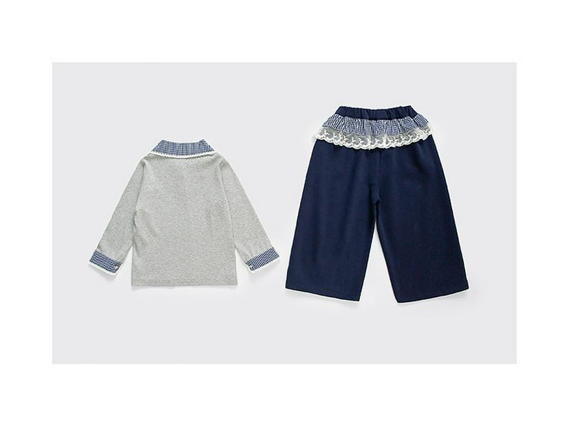 Girls' Sweet Bow Korean Style Autumn Sweatshirt Set 2025 - Stylish Two-Piece Outfit for Baby Girls