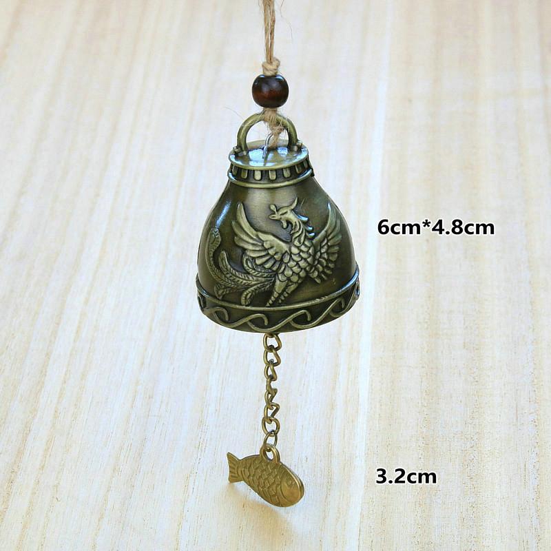 Campana a vento religiosa, Buddha, Buddismo, Campana di rame, Decorazione da appendere alla casa, Benedizione per la fortuna, Campanello a vento, Decorazione per auto, Artigianato