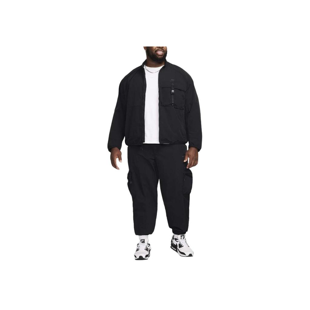 Nike Tech Woven Fashion Comfortable Fitted Solid Color Jogger Pants Men bottoms Black FZ0756-010
