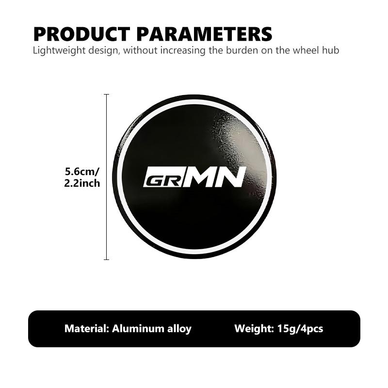 EBN5   Toyota 4 vnt. 56 mm Automobilio ratų centriniai dangteliai Logotipo lipdukas GR Yaris Corolla Prius Aqua Vios Hilux Auris CHR