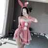 Santa Lingerie Lace Plush Red Christmas Cosplay Costumes Sexy Rabbit Girl Underwear Erotic Sleeveless Sling Nightdress