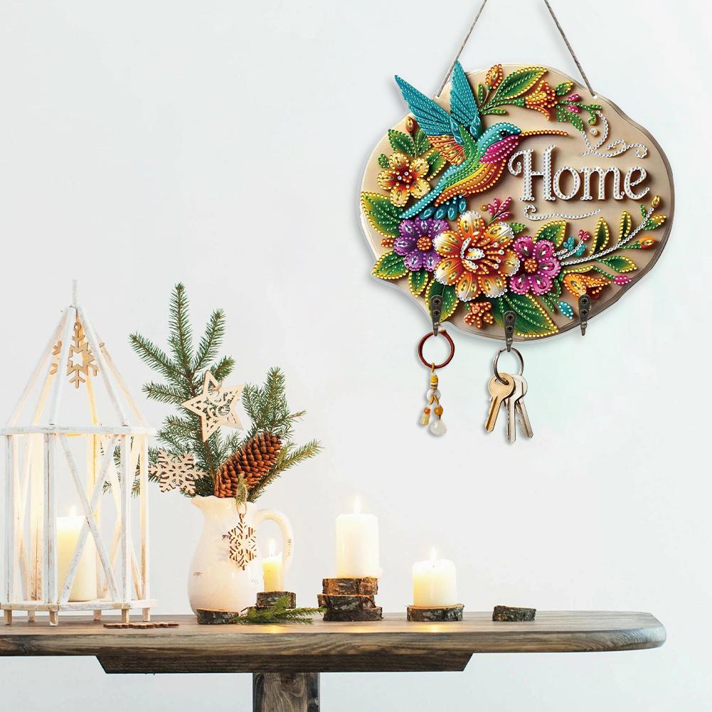 Hummingbird Butterfly DIY Diamond Painting Art Hooks Diamond Painting Hanging Hook for Wall Decoration and Space-Saving Storage