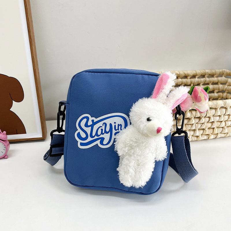 

Bag Women s 2024 New Trendy Versatile Shoulder Crossbody Bag Cute Cartoon Pendant Casual Mobile Phone Change Small Square Bag синий