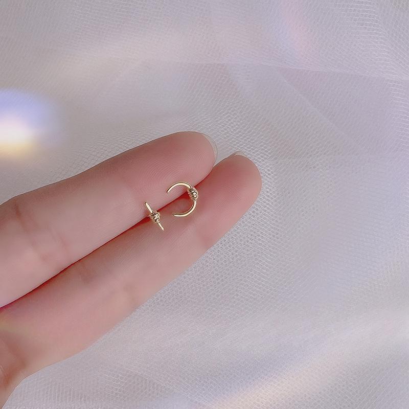 

Temperament Ins Интернет Знаменитости Серьги Женский Дизайн Sense Серьги Ювелирные Изделия Простые Маленькие Серьги-Гвоздики