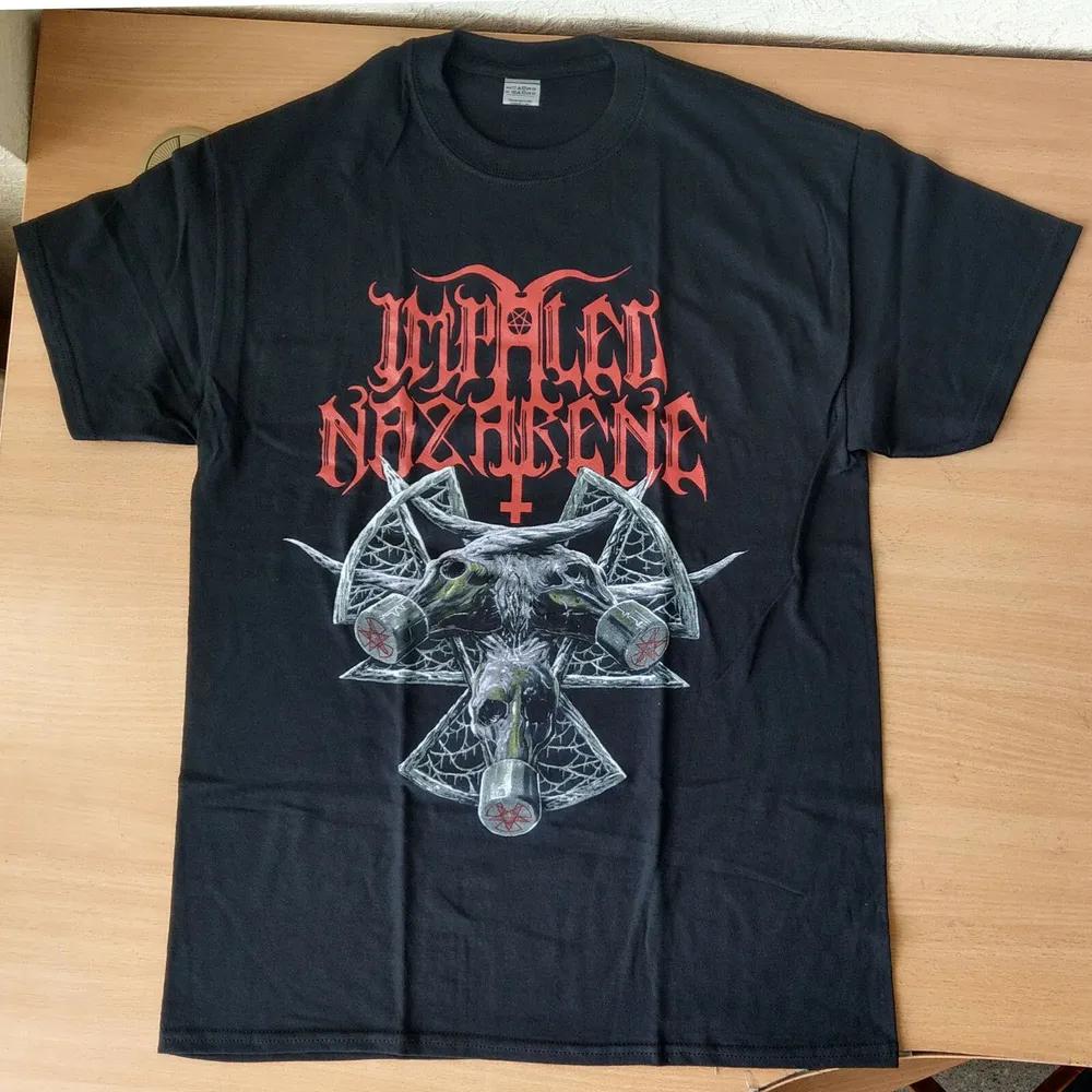Unisex Short Sleeve Crew Neck Cotton T Shirt Impaled Nazarene Eight Headed Serpent S