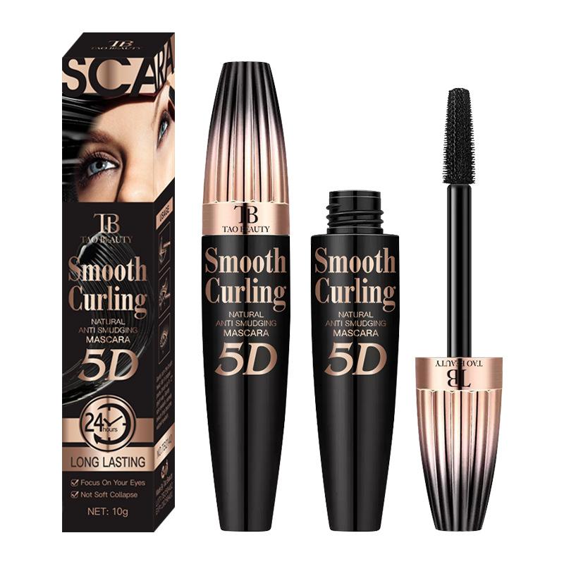 Zwarte Waterdichte 7D Mascara Dik Vlekbestendig Versleuteld Verlengend Krullend Oogwimpers Styling Make-up Tools Vrouwelijke Oog Cosmetica