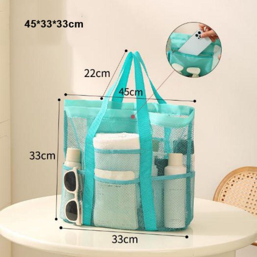 High Quality Large Capacity Mesh Bag Multistyles Protable Swimming Beach Bag Reusable Storage Bags