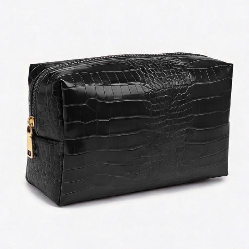 Moderne Neue PU-Leder Damen Kosmetiktasche Reißverschluss Große Kapazität Wasserdicht Reise Make-up Aufbewahrungstasche Organizer Koffer
