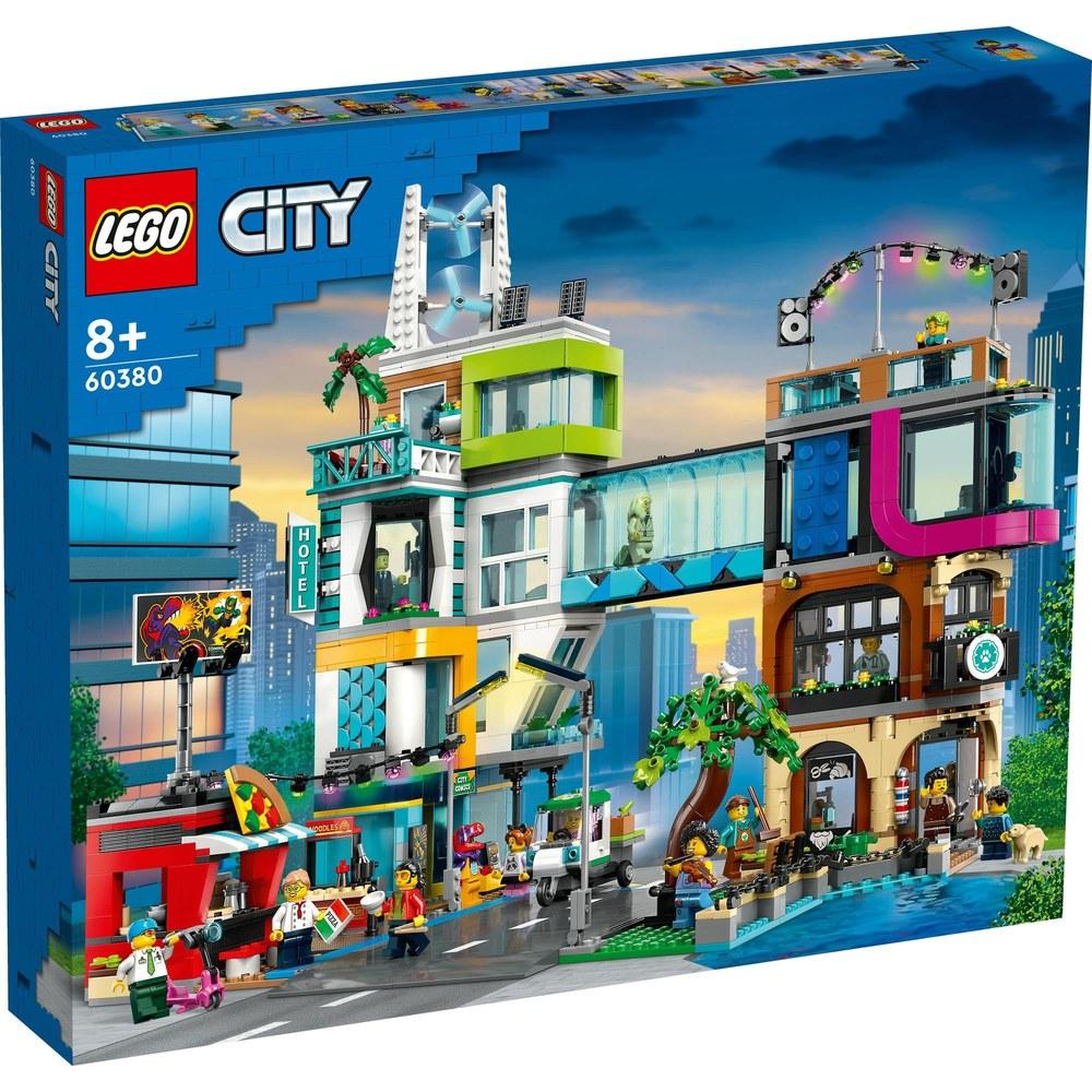LEGO City Downtown Playset 60380 Building Blocks Street Scene Kids 8-10 Birthday Christmas Gift