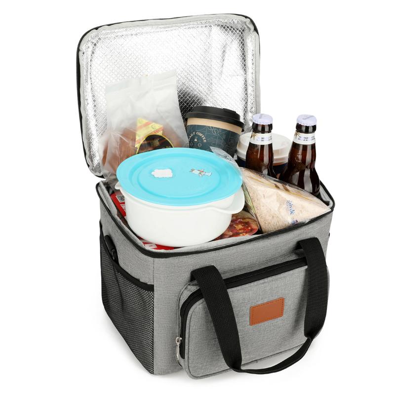 Large Capacity Insulated Lunch Bag with Shoulder Strap,suitable for Students,outdoor Camping,office Workers,no Contact with Food