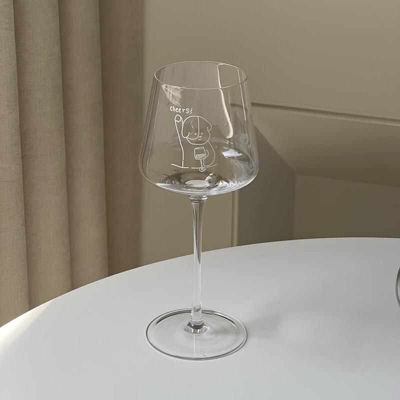 Shangqi Puppy Style Stemmed Red Wine Glass