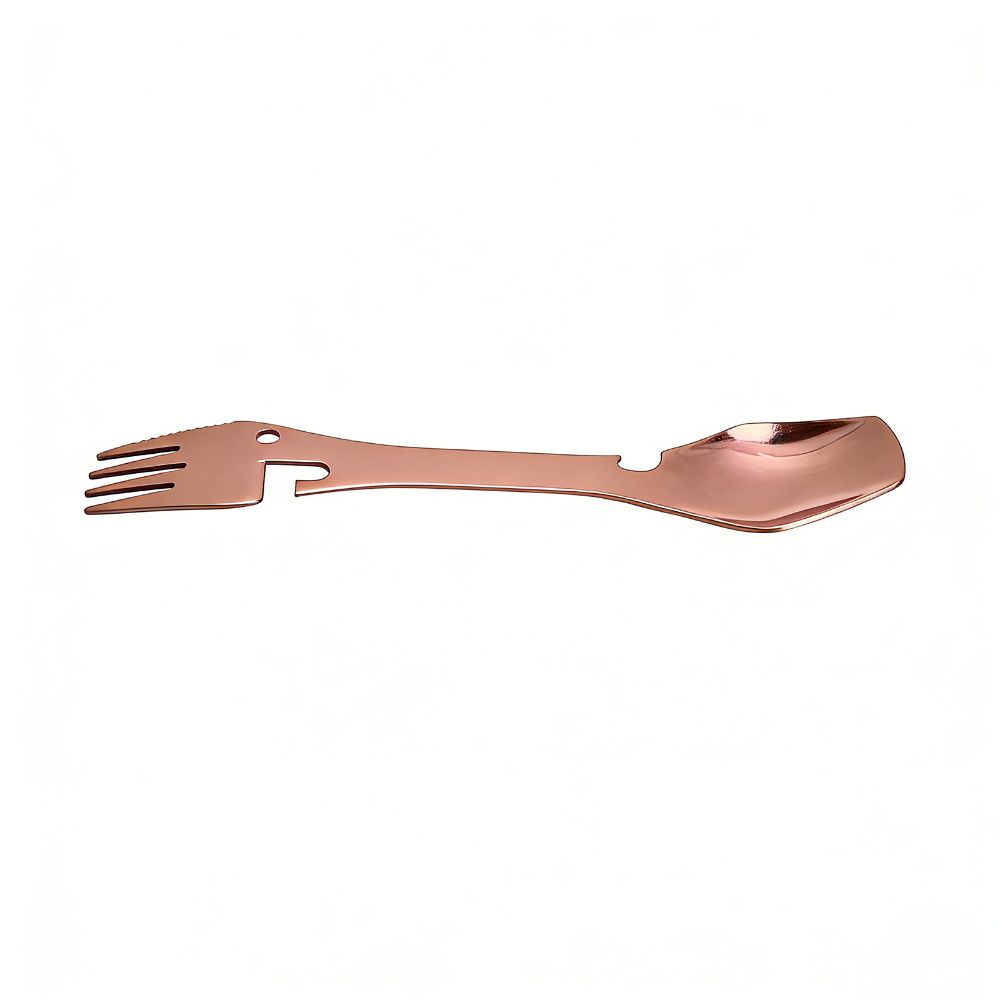 Stainless Steel Spork Fork Spoon Premium Blades Wrench Bottle Opener Wrench  Picnic